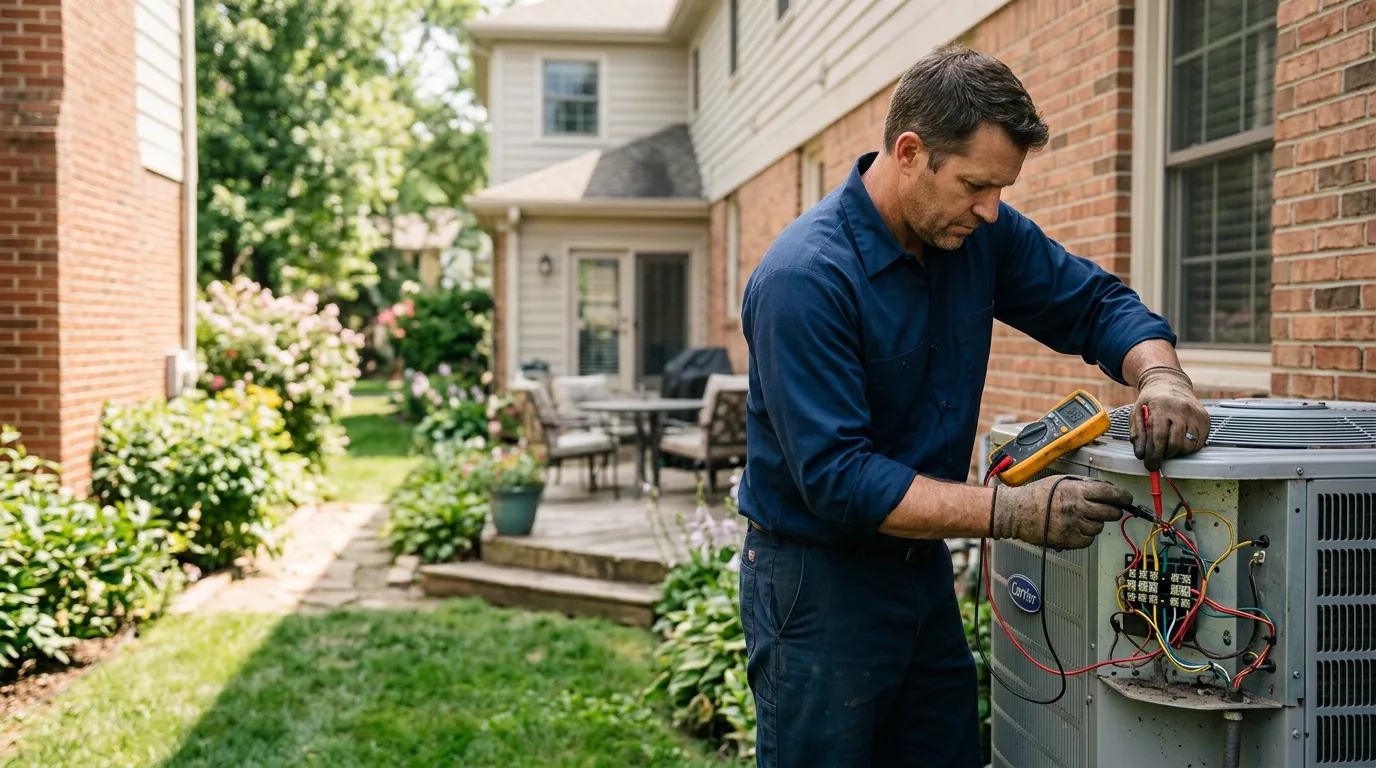 HVAC technician working near Ashville, PA